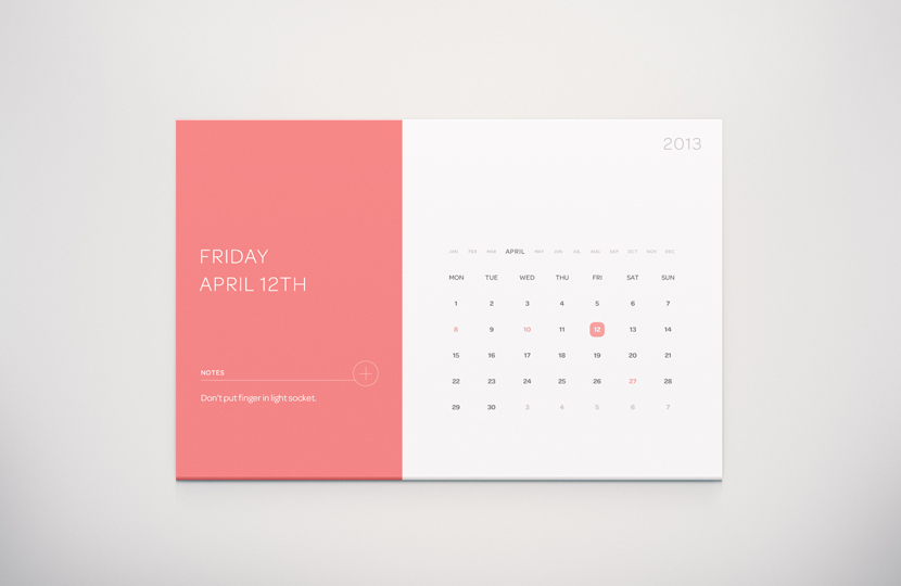 Freebie calendar